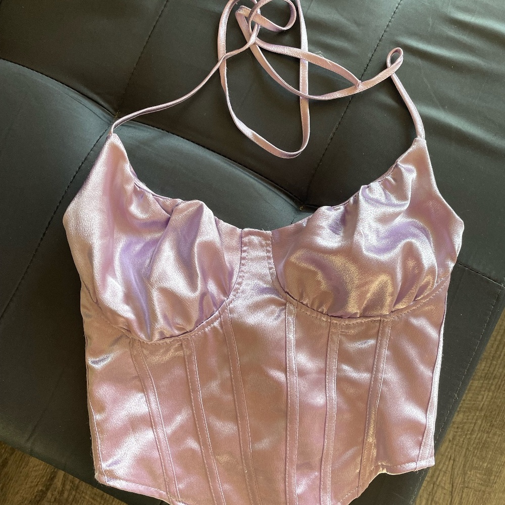 Purple corset top